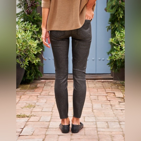 Frank & Eileen Sligo Skinny Jean Gold Glitter Wax Size 28 NWOT - Picture 3 of 16